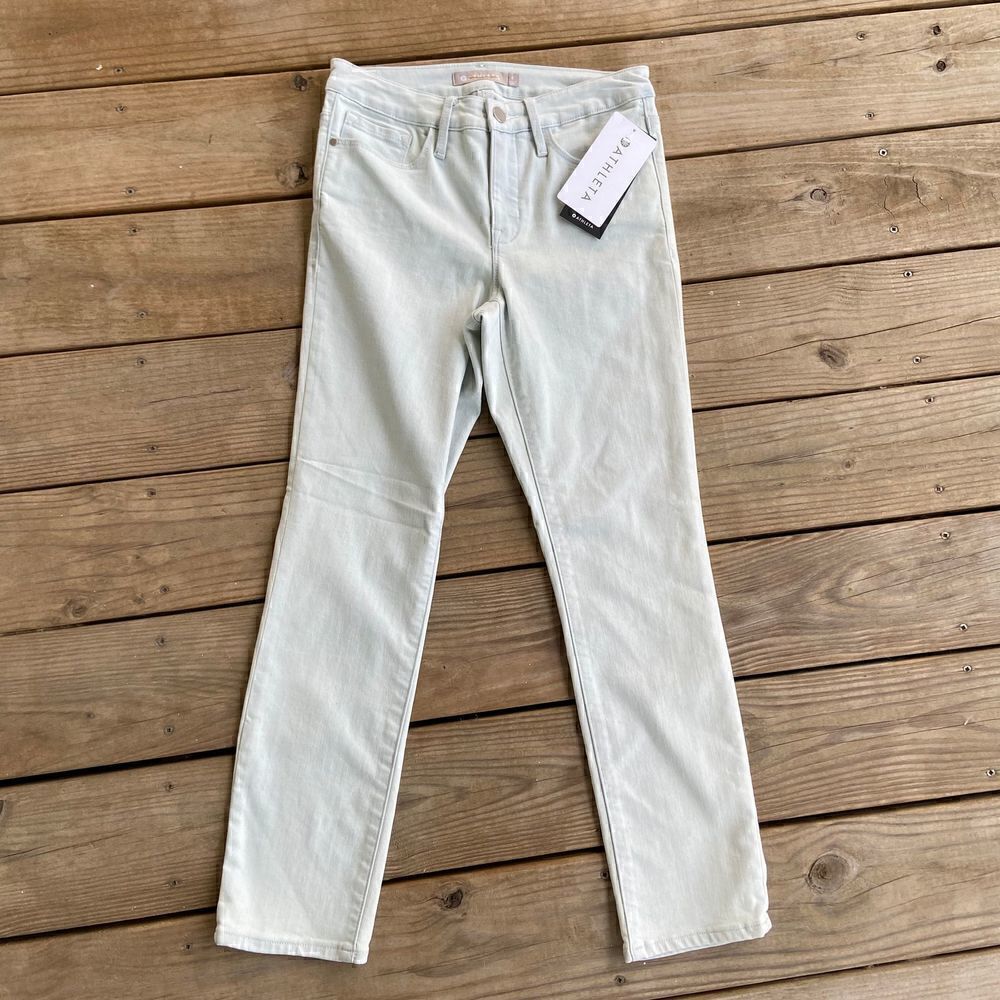NEW Athleta Sculptek Skinny Crop Jeans Glacier 6